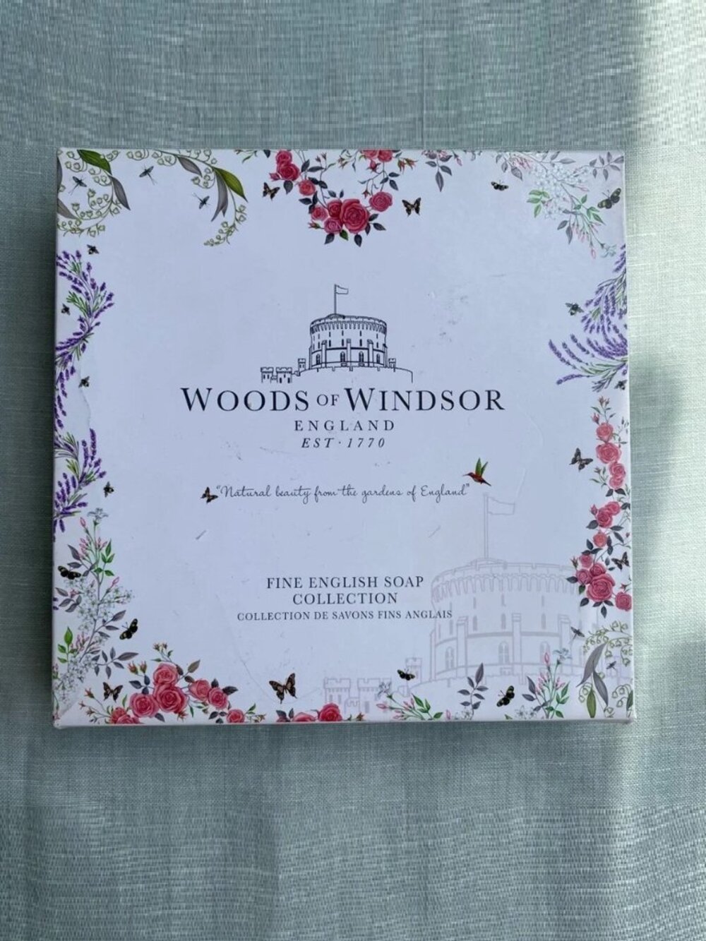 NWT Woods of Windsor Fine English Soap Collection set of 4 100g 3.5 oz bars